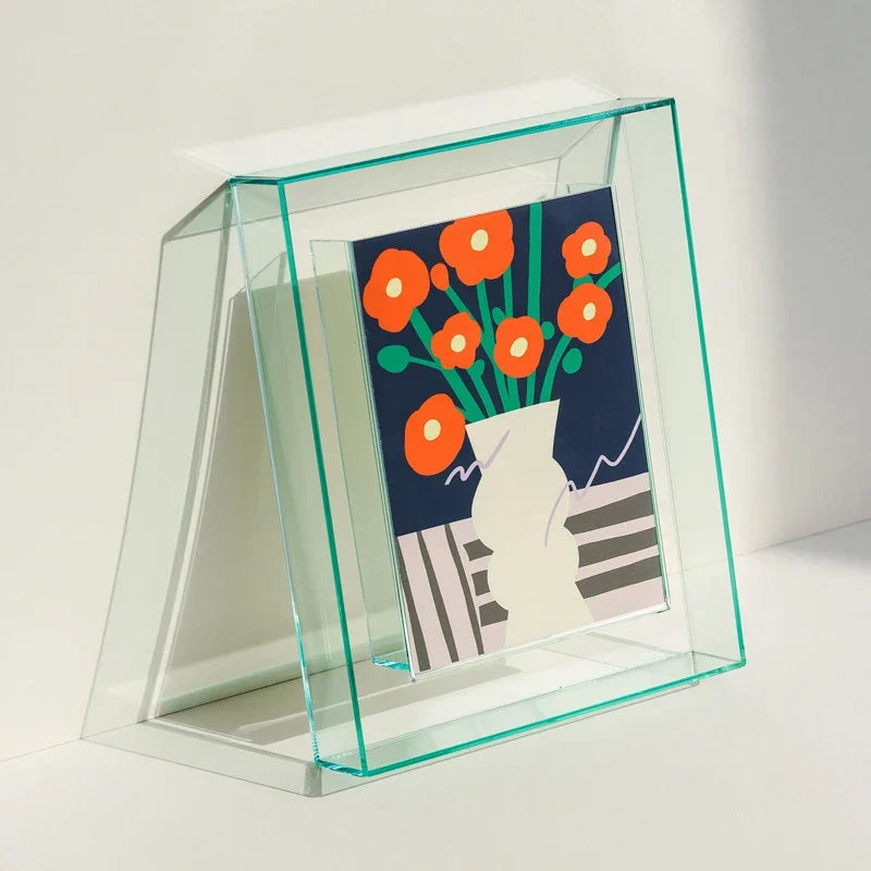 cadre photo acrylique transparent support décoration intérieure bureau - vue 12 sur 14