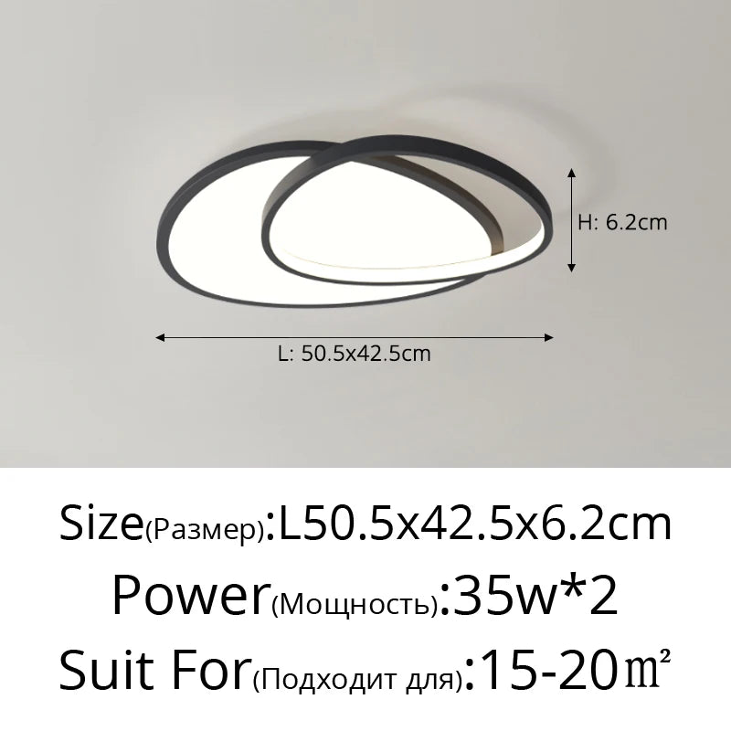 plafonnier led ultra mince design moderne pour intérieur - vue 11 sur 12