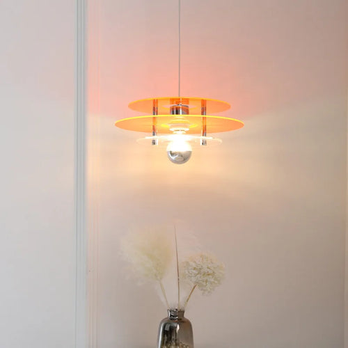 suspension nordique acrylique design ovni pour décoration intérieure - vue 2 sur 12