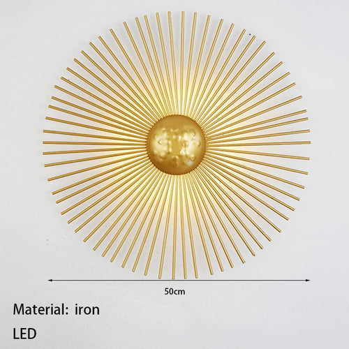 applique murale soleil led déco pour hôtel boutique - vue 12 sur 11