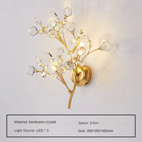 applique murale en cristal design créatif moderne luxe