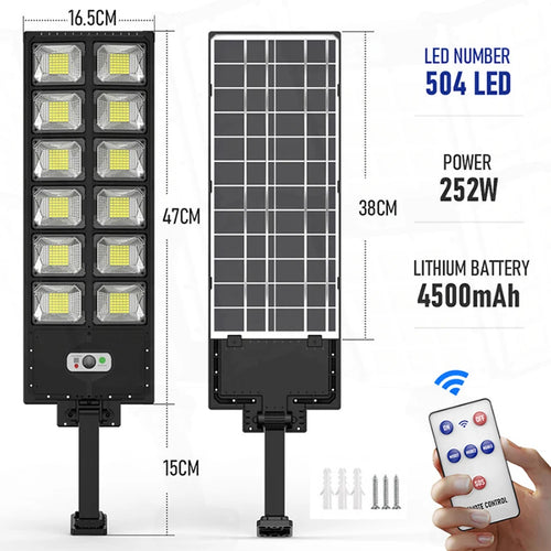 20000W Split Solar Street Light Outdoor Aluminum Solar Street Light Garden Sunlight House Remote Control Waterproof Wall Lamp - vue 24 sur 41