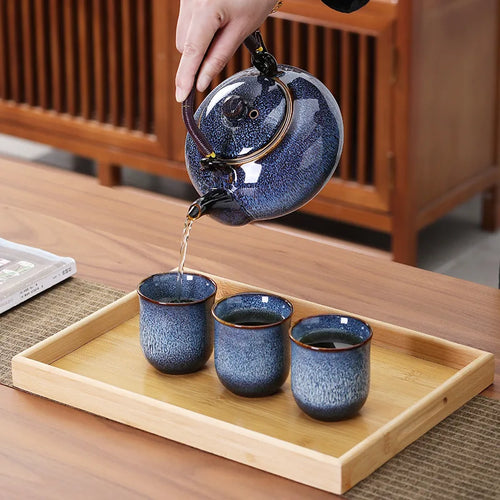 Service japonais kung fu théière céramique filtre individuel - vue 5 sur 6