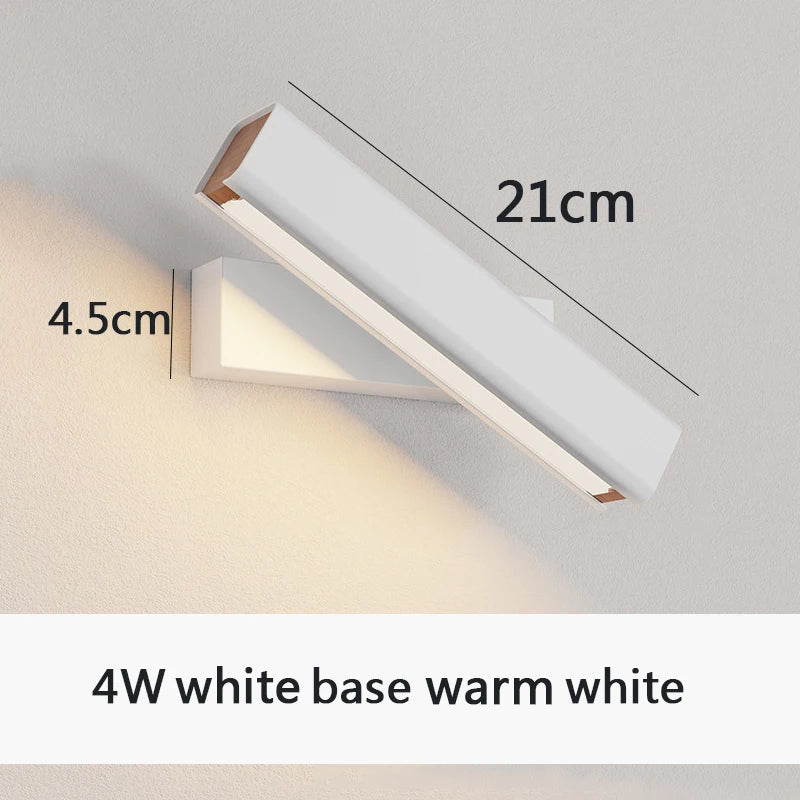 Moderne rotatif applique murale LED lumière salon chambre Foyer Restaurant applique éclairage porche étude lecture couloir décor applique murale 6pa - vue 17 sur 22