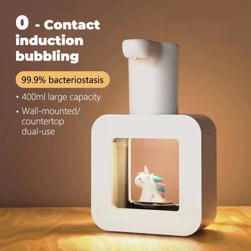 distributeur de mousse automatique mignon pour enfants en dessin animé - vue 2 sur 8