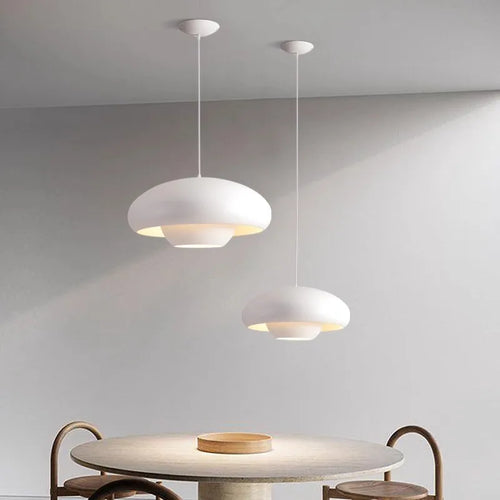 Suspension led nordique simple champignons luminaires suspendus intérieur - vue 5 sur 10