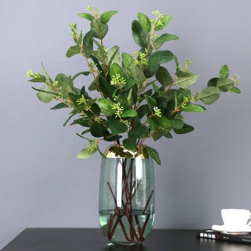 feuilles d eucalyptus décoratives avec fruits pour intérieur - vue 3 sur 7