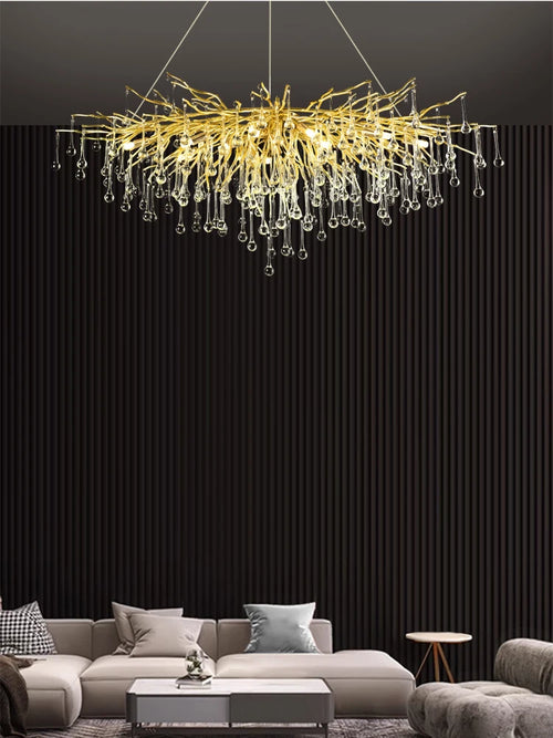 Pendant Lamp Chandelier,Pendant Lighting Fixtures,Pendant Lamp Chandelier,Tree-shaped Crystal Chandelier,Led Lighting Lamp, - vue 3 sur 10