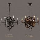 lustre loft américain industriel nordique rétro globe bougie