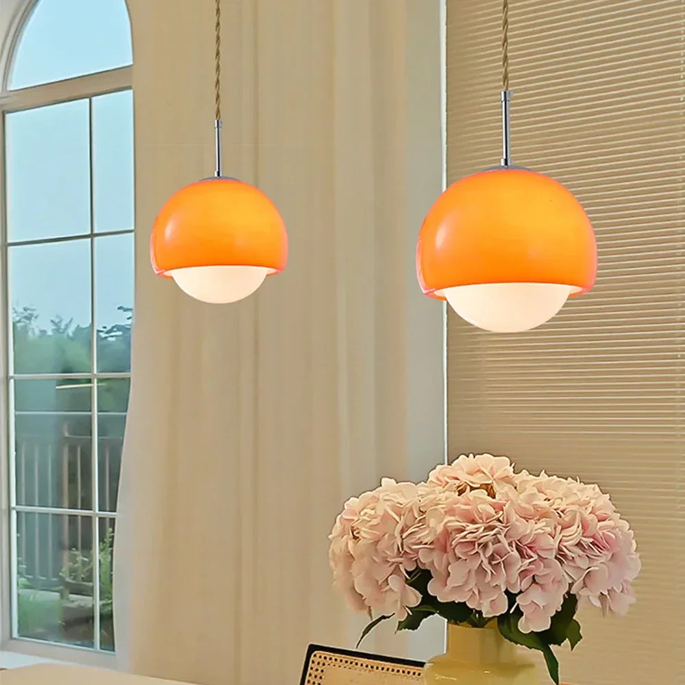 lampe suspendue nordique en verre pour intérieur décoratif - vue 4 sur 8