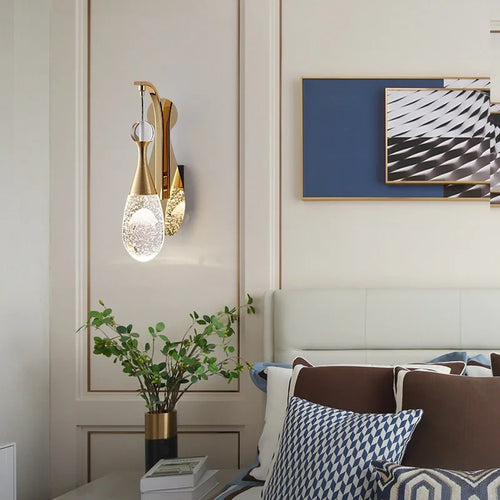 applique murale en cristal moderne pour décoration intérieure nordique - vue 3 sur 22