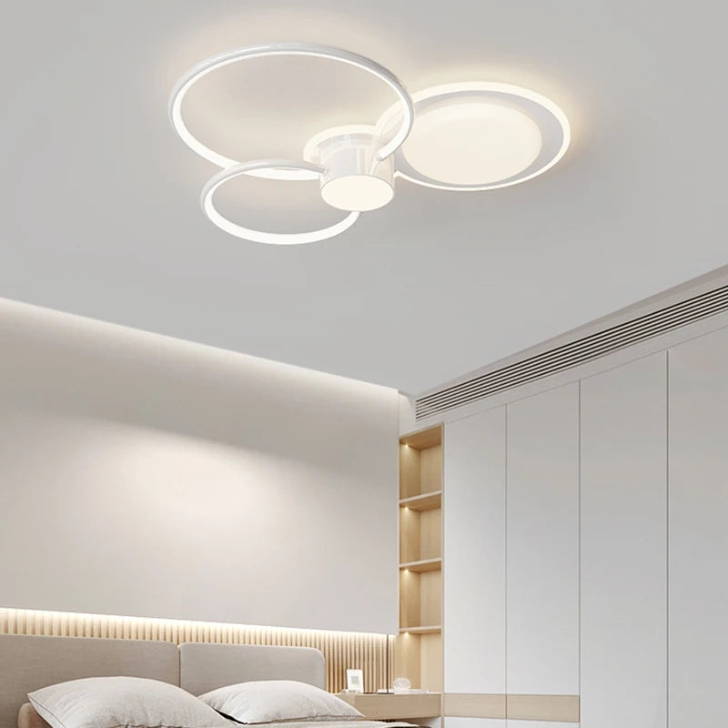plafonnier led moderne avec anneau créatif pour intérieur décoratif - vue 3 sur 14