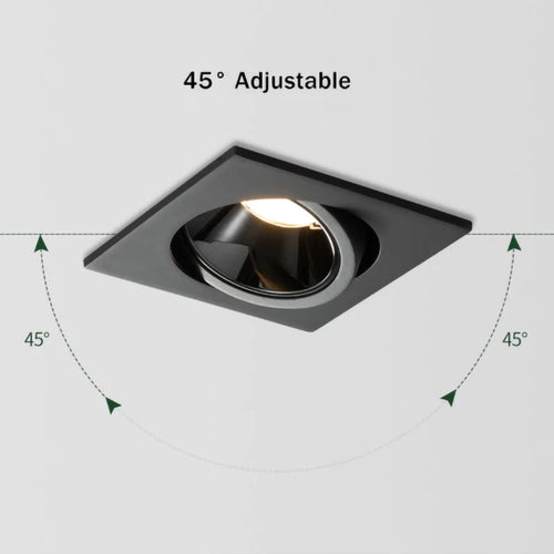 plafonnier led encastré anti-éblouissement pour intérieur moderne - vue 3 sur 5