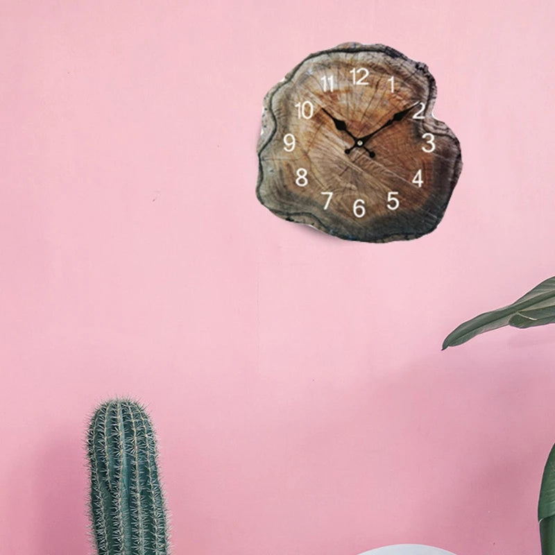 horloge murale en bois design moderne pour décoration intérieure - vue 3 sur 7