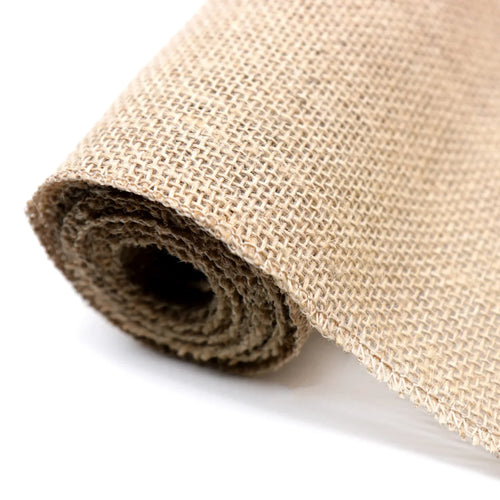 Chemin de table toile de jute style champetre - vue 6 sur 7