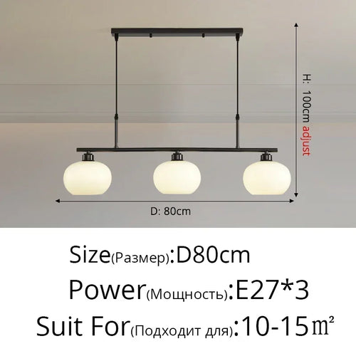 suspension nordique simple style moderne éclairage décoration intérieure - vue 20 sur 19