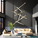 lustre led moderne avec gradation à distance pour intérieur