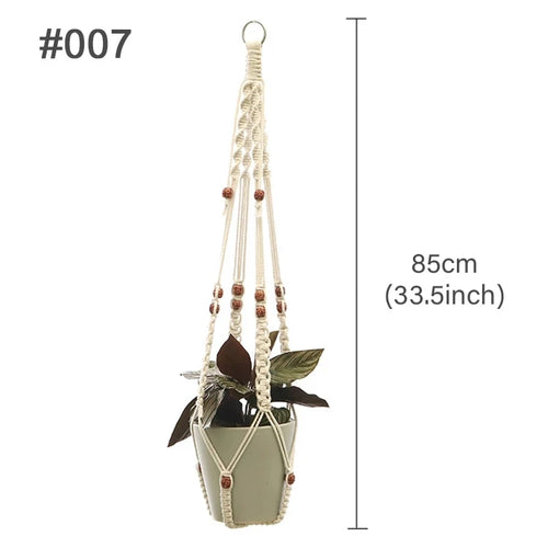 suspension macramé pour plantes et décoration murale naturelle - vue 20 sur 20