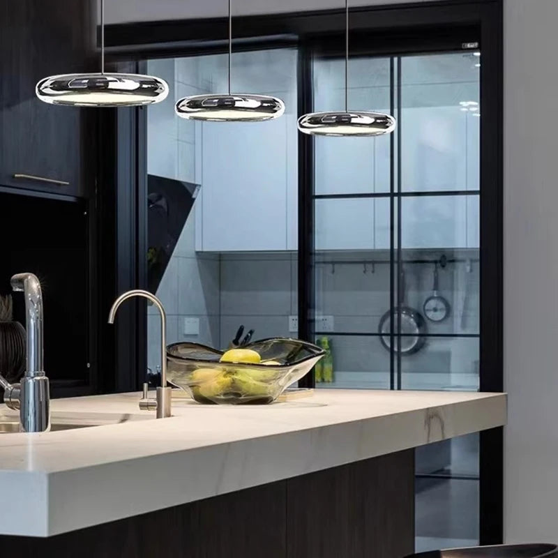 Suspension led décoratif éclairage intérieur moderne - vue 5 sur 9