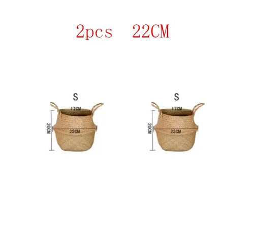 panier en osier suspendu pour fleurs ou rangement - vue 13 sur 16