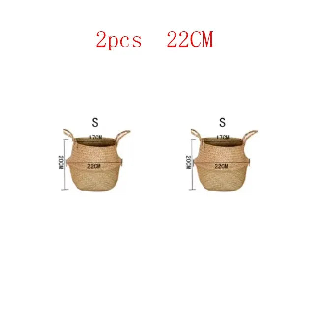 panier en osier suspendu pour fleurs ou rangement - vue 12 sur 16