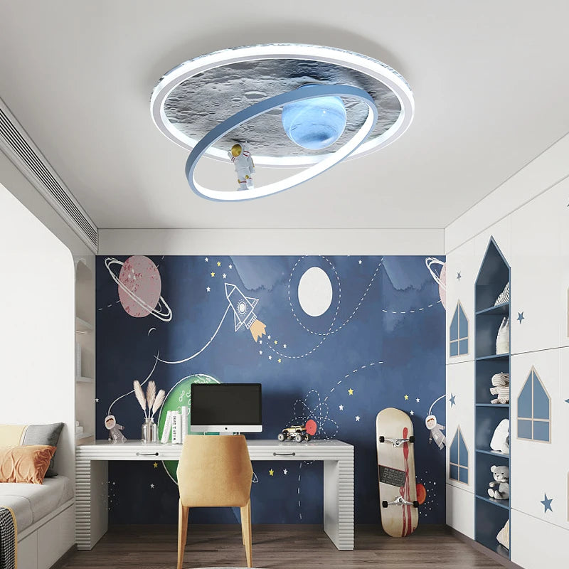 plafonnier led rond pour éclairage intérieur moderne - vue 3 sur 12