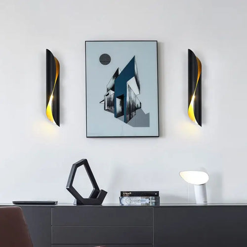 applique murale led en tube aluminium pour décoration intérieure - vue 3 sur 9