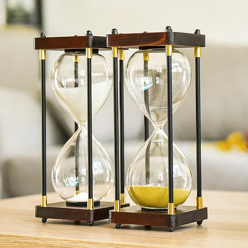 sablier en verre antichute pour enfants 30 minutes style rétro - vue 2 sur 17