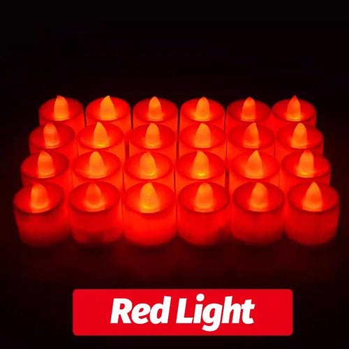bougies led sans flamme décoration fête mariage noël en forme de cœur - vue 9 sur 14