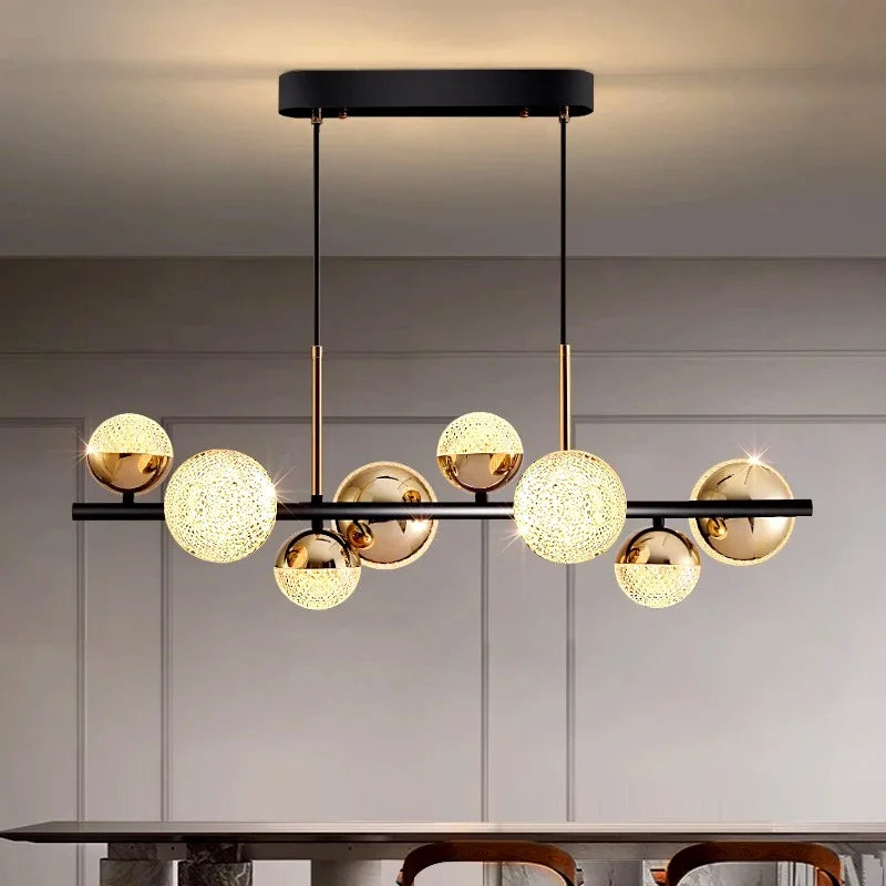 lustre moderne en verre led pour décoration intérieure - vue 1 sur 8