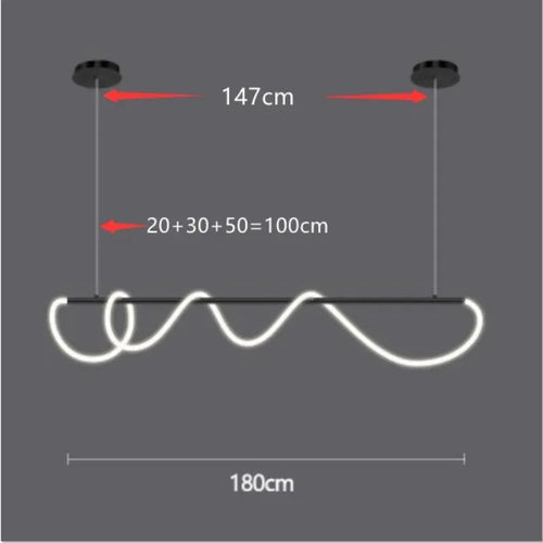 lustre design nordique à led intensité variable pour intérieur - vue 17 sur 25