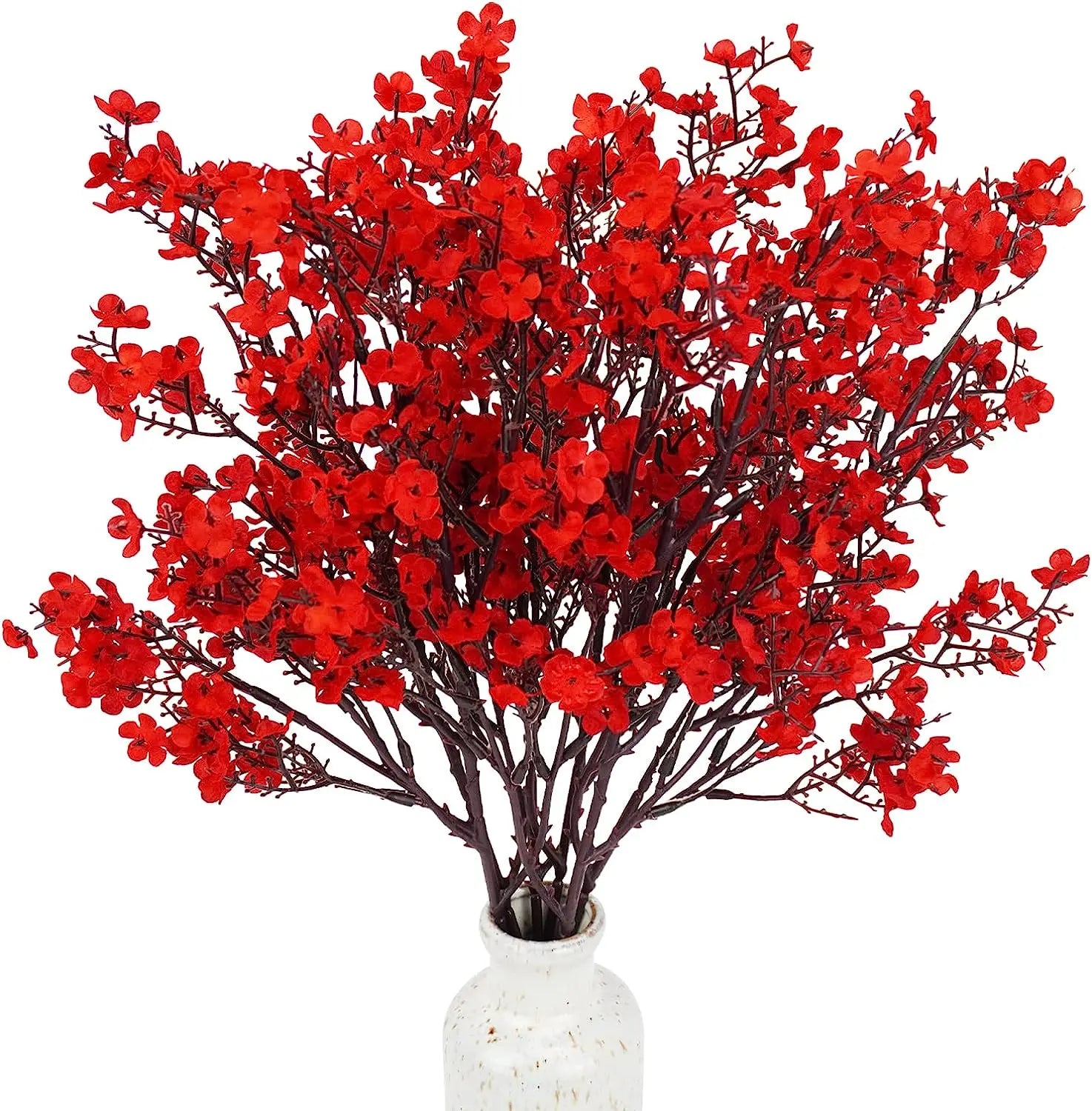 fleurs artificielles cerisier gypsophile décoration mariage vase DIY - vue 1 sur 14