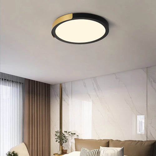 simple led trois anti-plafonnier rond maison lampe - vue 3 sur 12