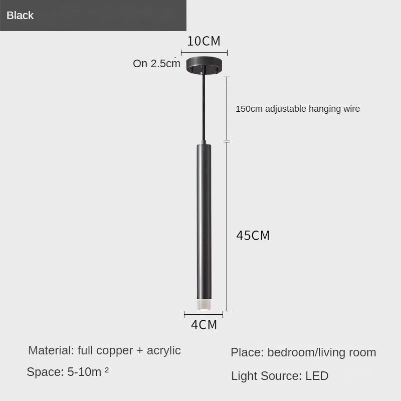 lustre moderne minimaliste créatif pour table bar long - vue 9 sur 10