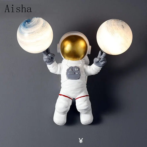 applique murale astronaute décoration chambre enfant créative - vue 2 sur 21