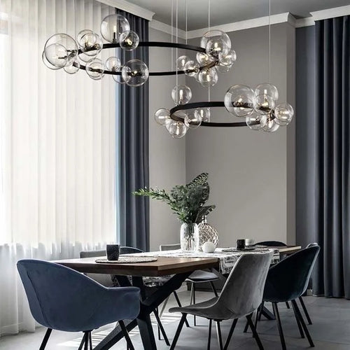 lustre moderne en verre design pour décoration intérieure élégante - vue 4 sur 24