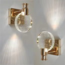 applique murale led de luxe en cristal décorative et veilleuse