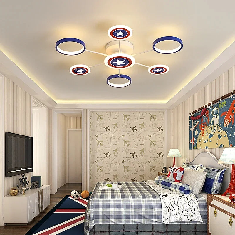 plafonnier led décoratif pour intérieur moderne et élégant - vue 4 sur 8