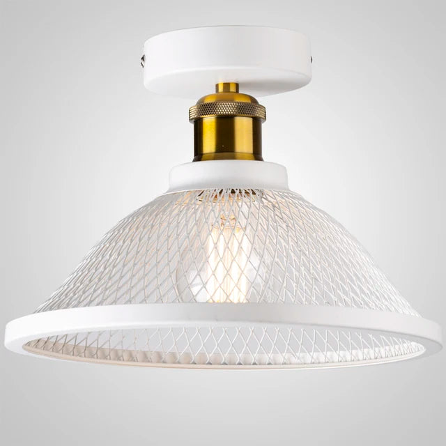 suspension Vintage rétro noir fer Net-Cage cuisine E27 LED pour chambre salon Restaurant - vue 13 sur 13