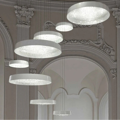 lustre moderne minimaliste en cristal pour éclairage intérieur - vue 4 sur 12