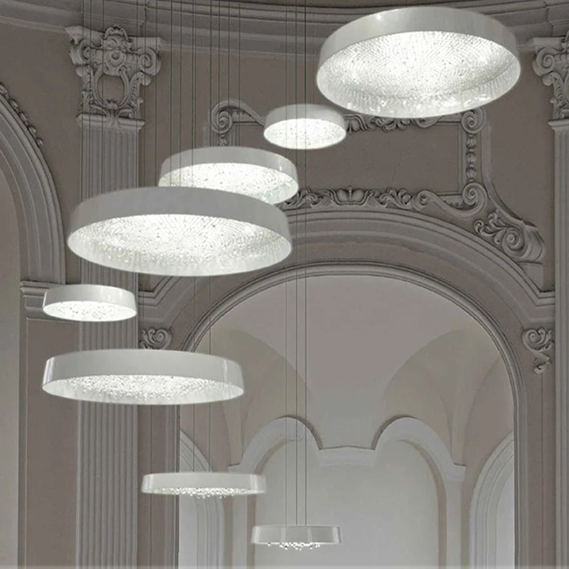 lustre moderne minimaliste en cristal pour éclairage intérieur - vue 3 sur 12