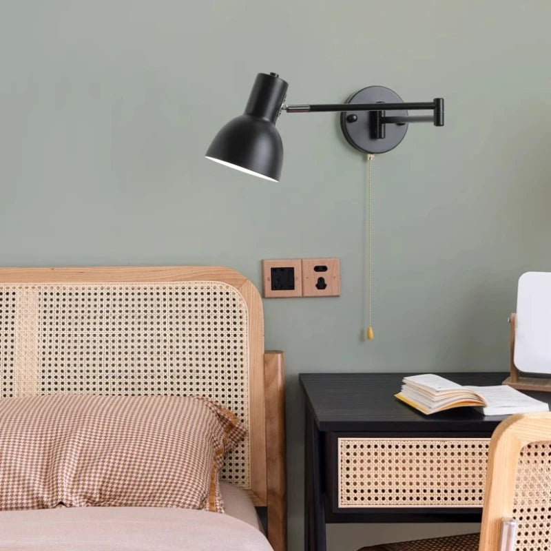 applique murale télescopique moderne lampe de lecture pliable minimaliste - vue 5 sur 17