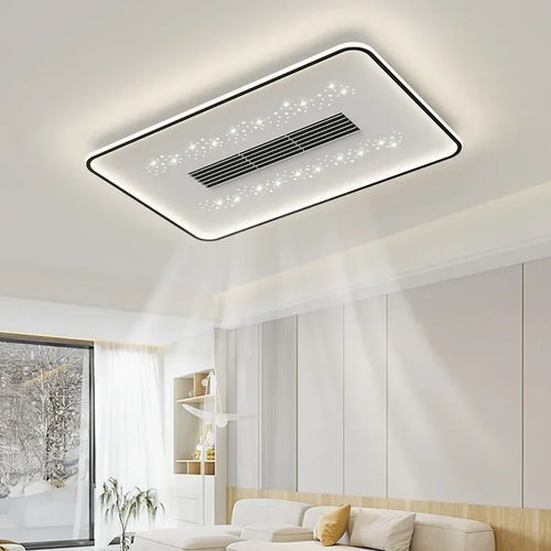 plafonnier moderne avec ventilateur sans pales invisible - vue 2 sur 9