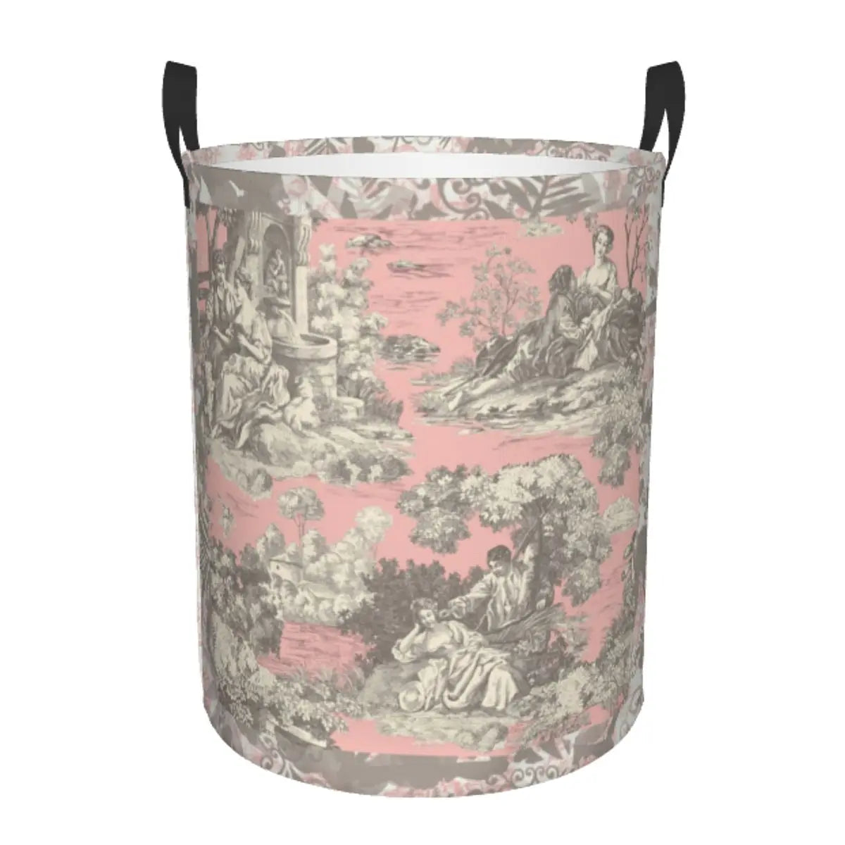 panier à linge pliable personnalisé classique en toile de jouy pour jouets - vue 18 sur 29