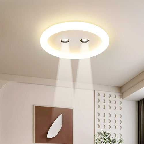 lampe de salon nordique led ronde simple et moderne - vue 3 sur 9