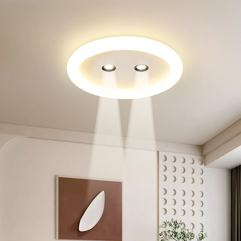 lampe de salon nordique led ronde simple et moderne - vue 3 sur 9