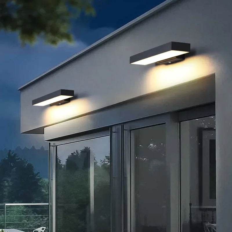 Outdoor Sensing Wall Lamp, Outdoor Waterproof Wall, Villa Courtyard Waterproof, Entrance Door Human Body Sensing Lamp - vue 3 sur 8