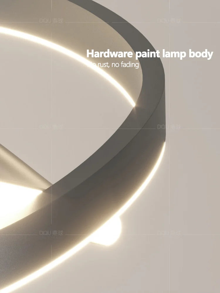 lustre anneau minimaliste créatif moderne pour maison - vue 5 sur 10