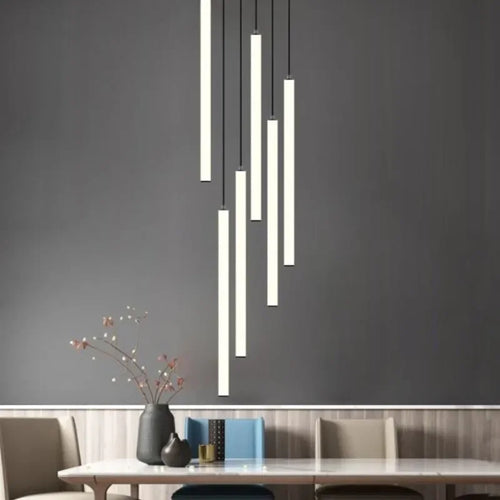 lustre moderne à led pour espaces de grande hauteur - vue 6 sur 14