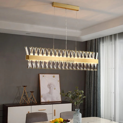 lustre de luxe en cristal winfordo wf-xd009 éclairage d'intérieur - vue 5 sur 10